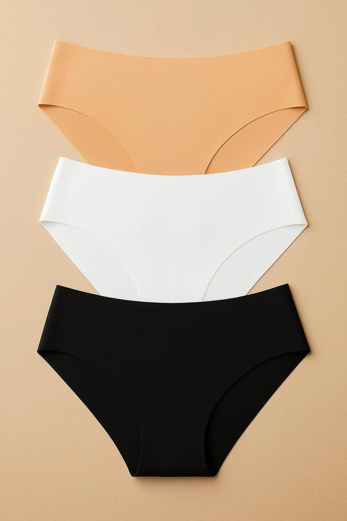 Louvido™ Lazer Kesim Extra Yüksek bel İz Yapmaz Extra Yumuşak Dikişsiz Bato Külot