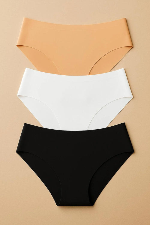 Louvido™ Lazer Kesim Extra Yüksek bel İz Yapmaz Extra Yumuşak Dikişsiz Bato Külot